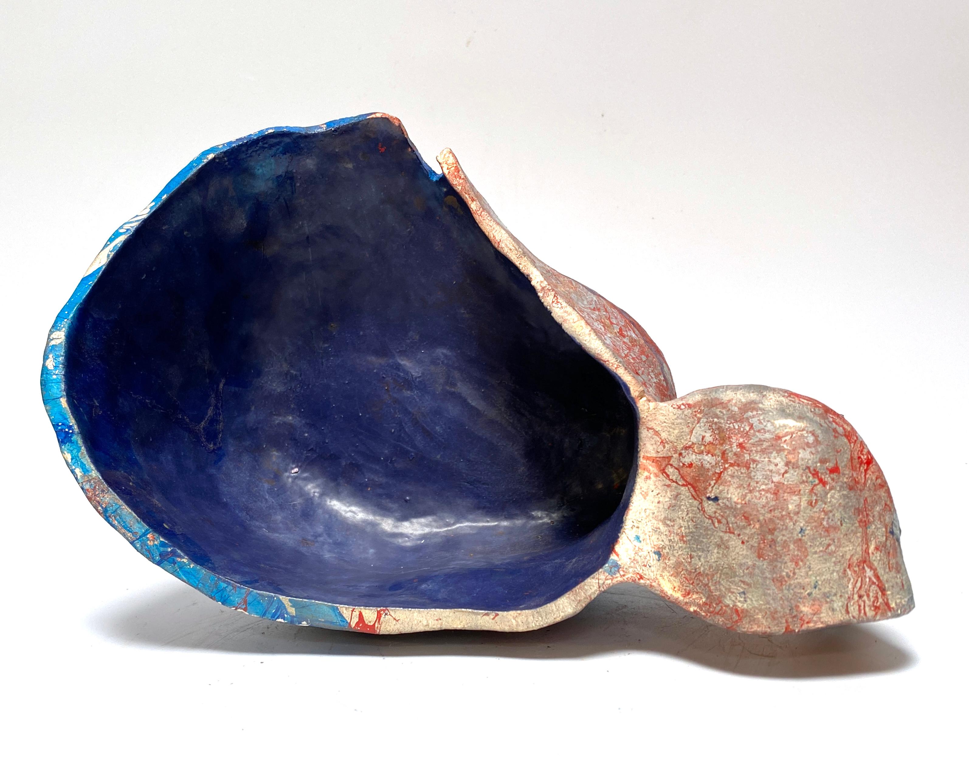 Justin Siegel, Sans titre (argent, rouge et bleu), Céramique, 2021 en vente 3