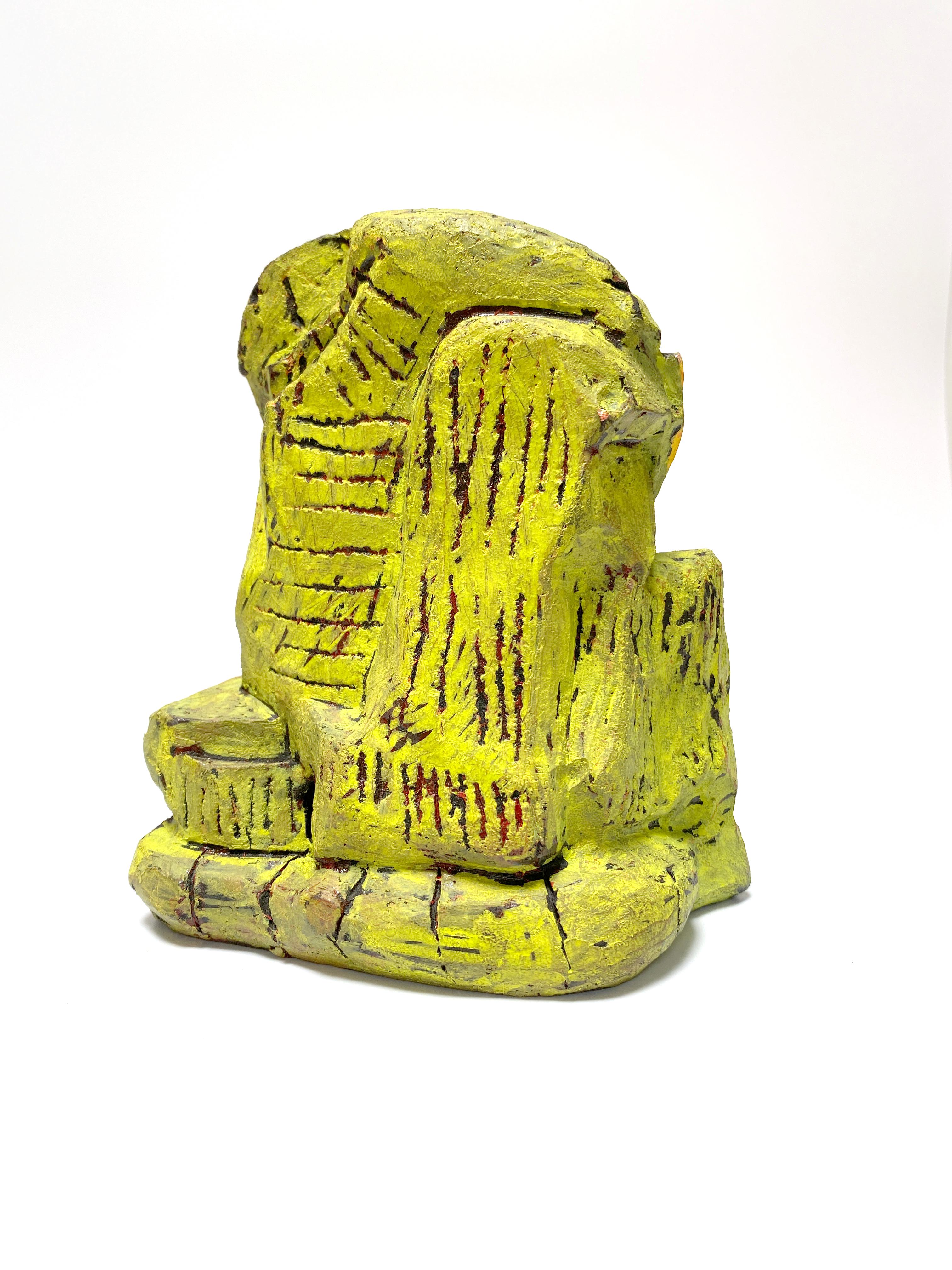 Justin Siegel, Sans titre (jaune), Céramique, 2021 - Sculpture de Justin Siegel 