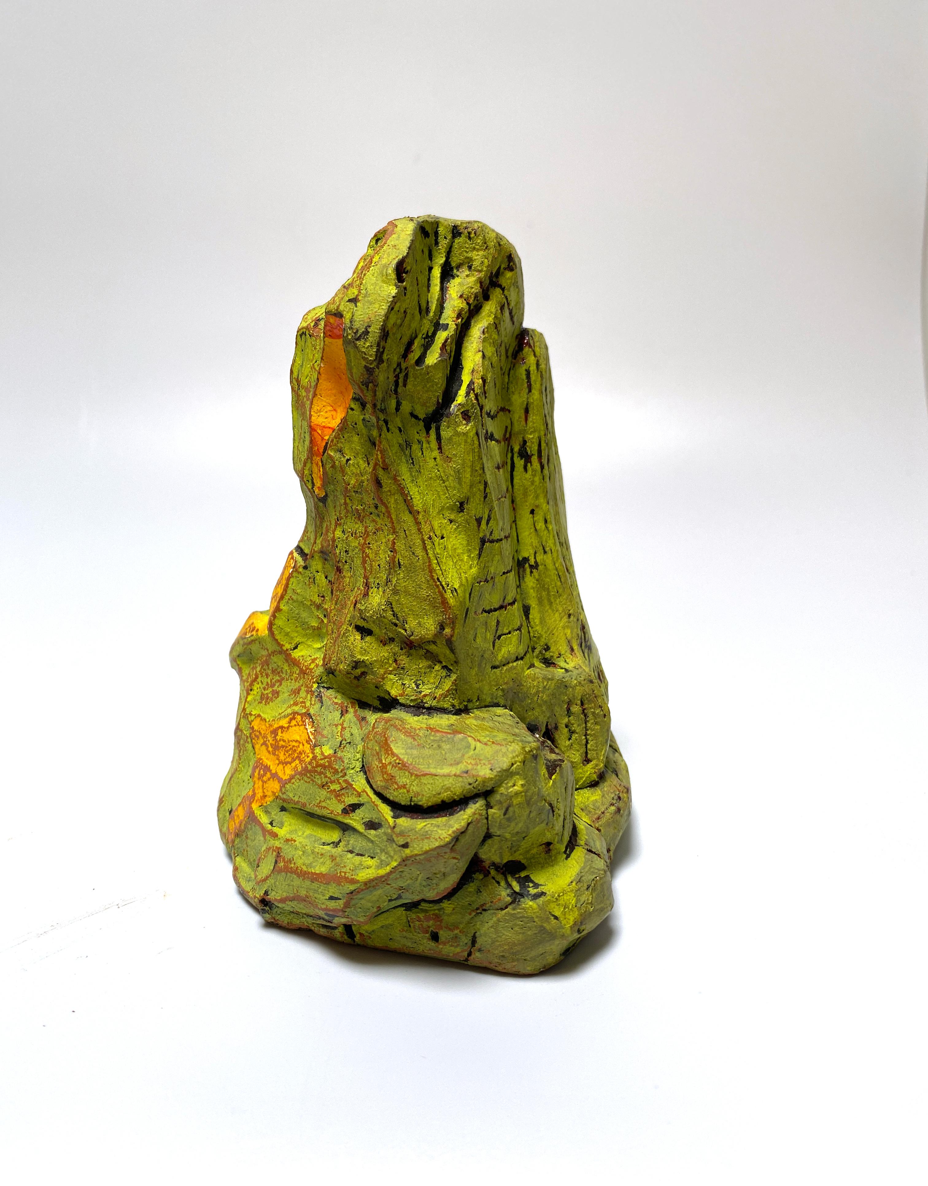 Justin Siegel, Sans titre (jaune), Céramique, 2021 - Abstrait Sculpture par Justin Siegel 
