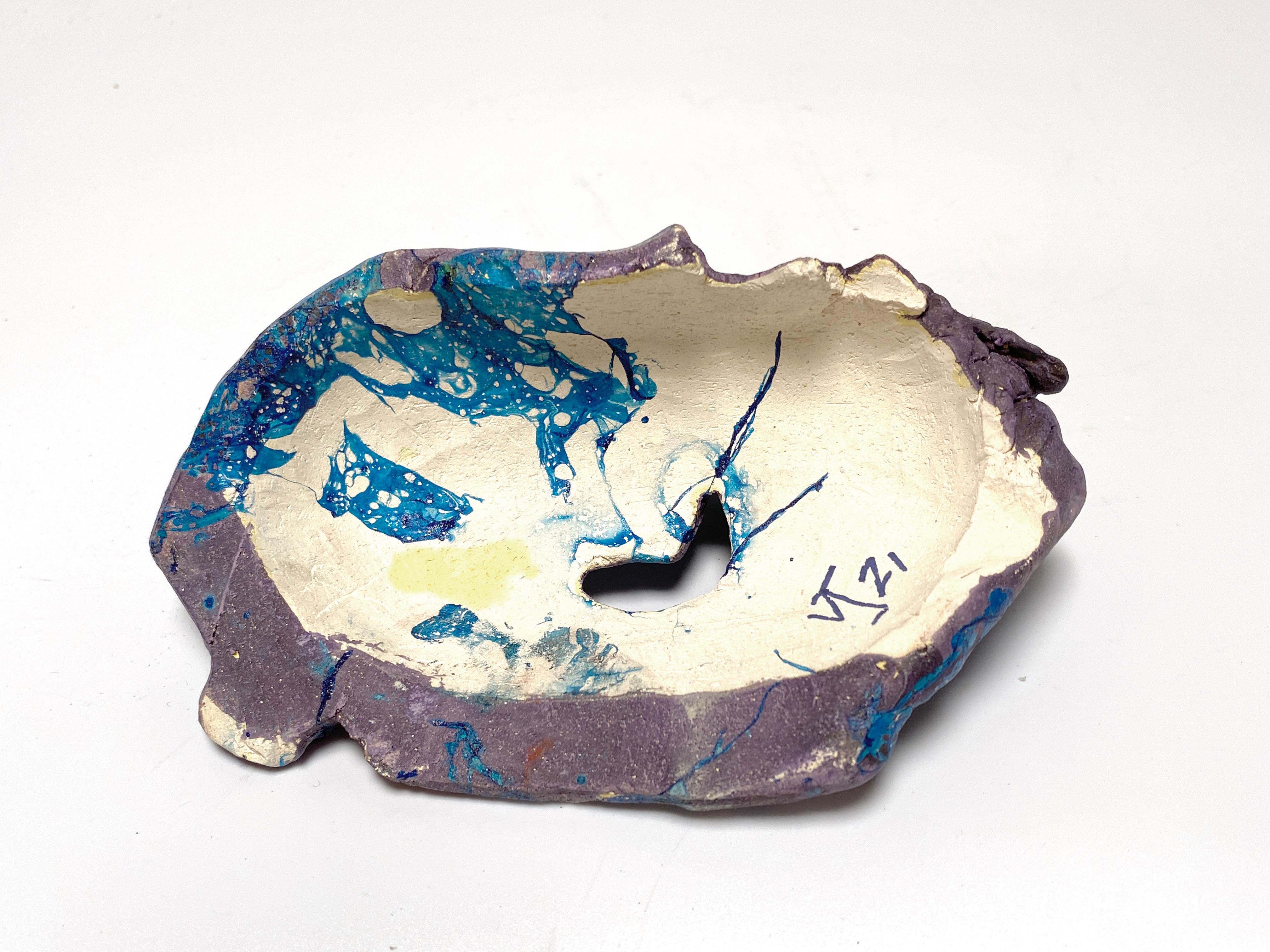 Justin Siegel, Untitled (Purple/Blue), Ceramic, 2021 For Sale 1