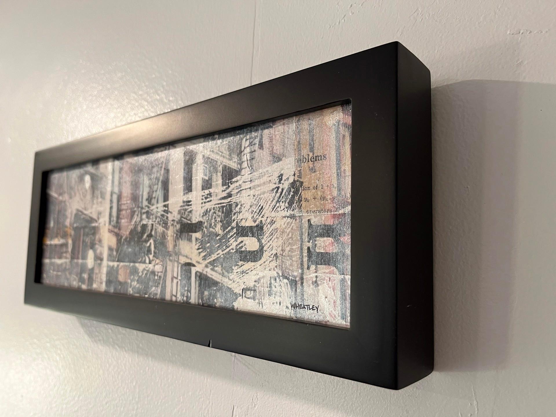 Grana della città - Figurative Painting Grigio di Justin Wheatley