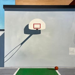 "Let's Go" (2025), Original-Acryl-Stillleben einer Stadtlandschaft