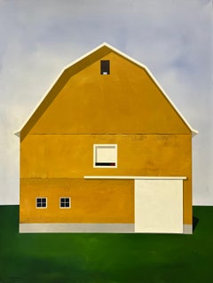 „Monument“ – Zeitgenössisches Acrylgemälde auf Leinwand im Scheunenstil