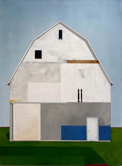 "Still Standing" peinture acrylique, grange blanche
