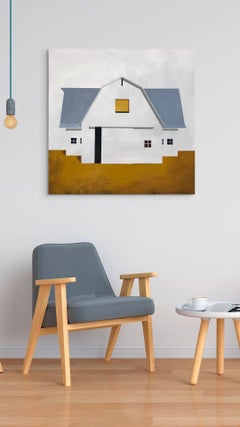 "Two of a Kind" Quadro di fienile contemporaneo