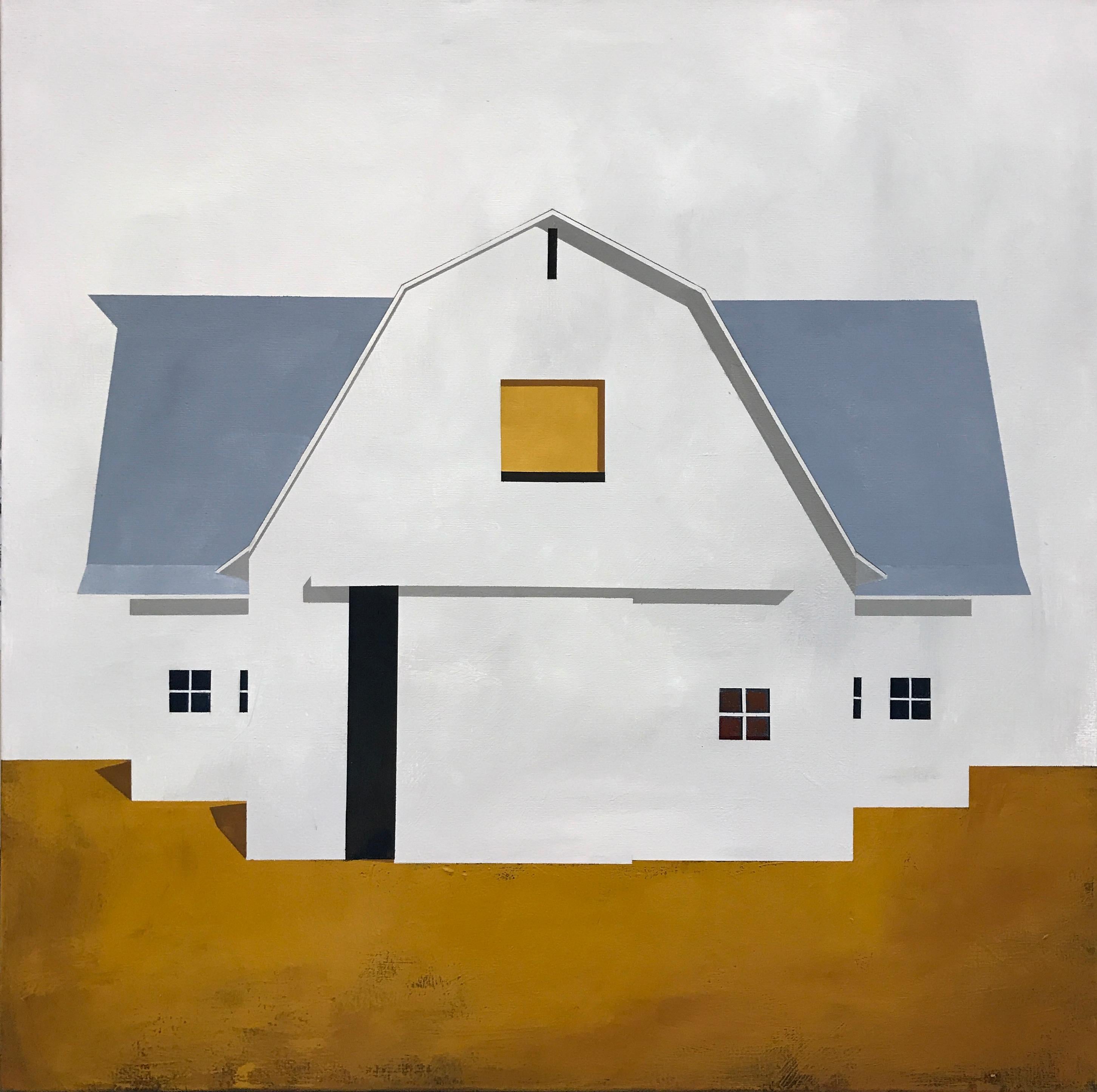 Landscape Painting di Justin Wheatley - "Two of a Kind" Quadro di fienile contemporaneo