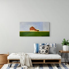 "Wide Open Sky" - Contemporary Acrylic Barn Painting on Canvas