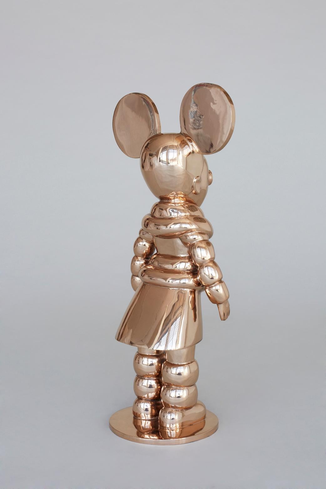A special edition of Justine Mahoney’s Mighty Ndebele sculpture, finished entirely in polished bronze. Mahoney's bronze figures represent the fears, nightmares, dreams and aspirations of children. These are based on stories told to their creator by
