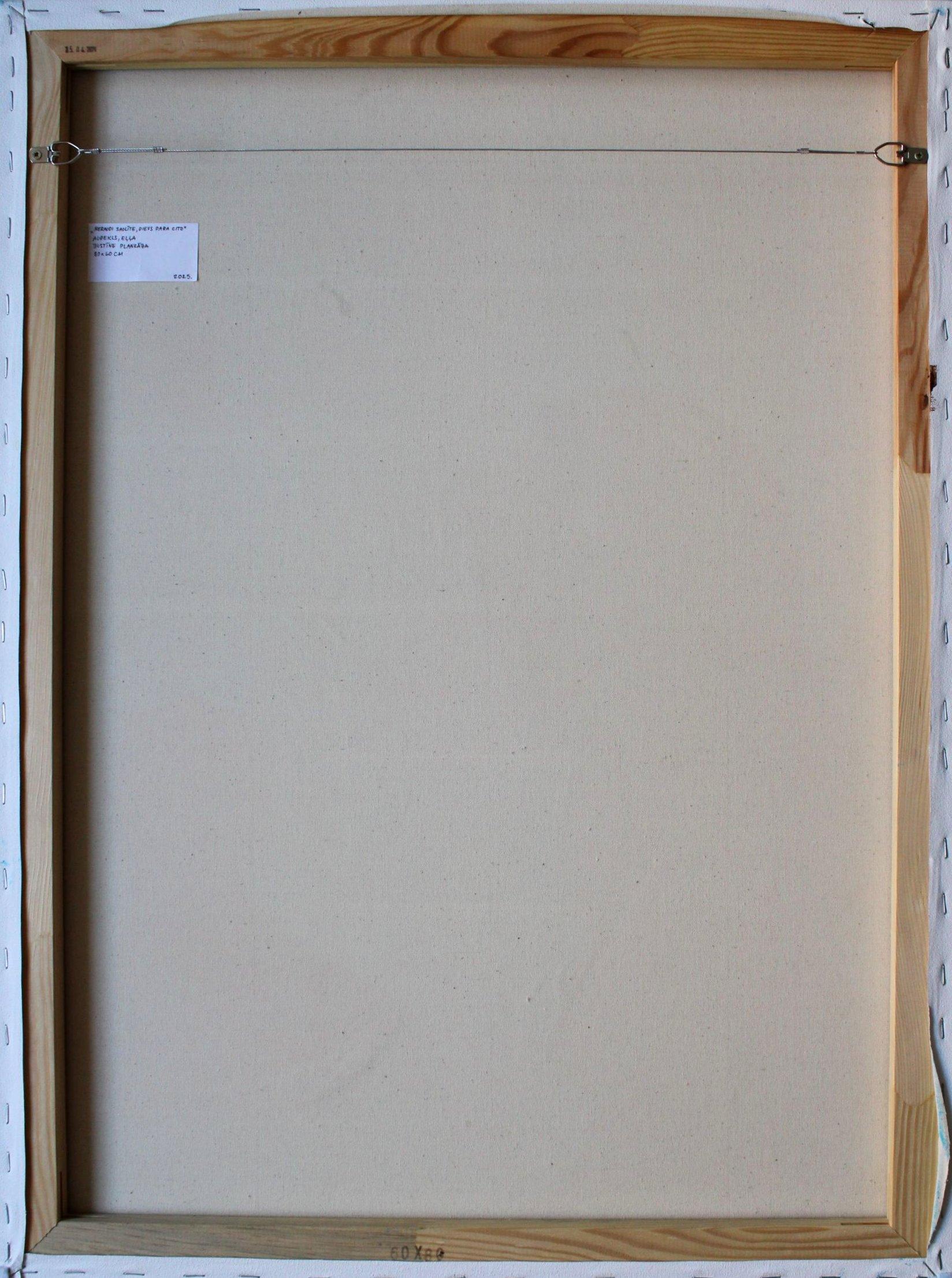 Nicht weinen, Sonnenschein, Gott tut etwas anderes. Leinwand/Öl, 80x60 cm im Angebot 1