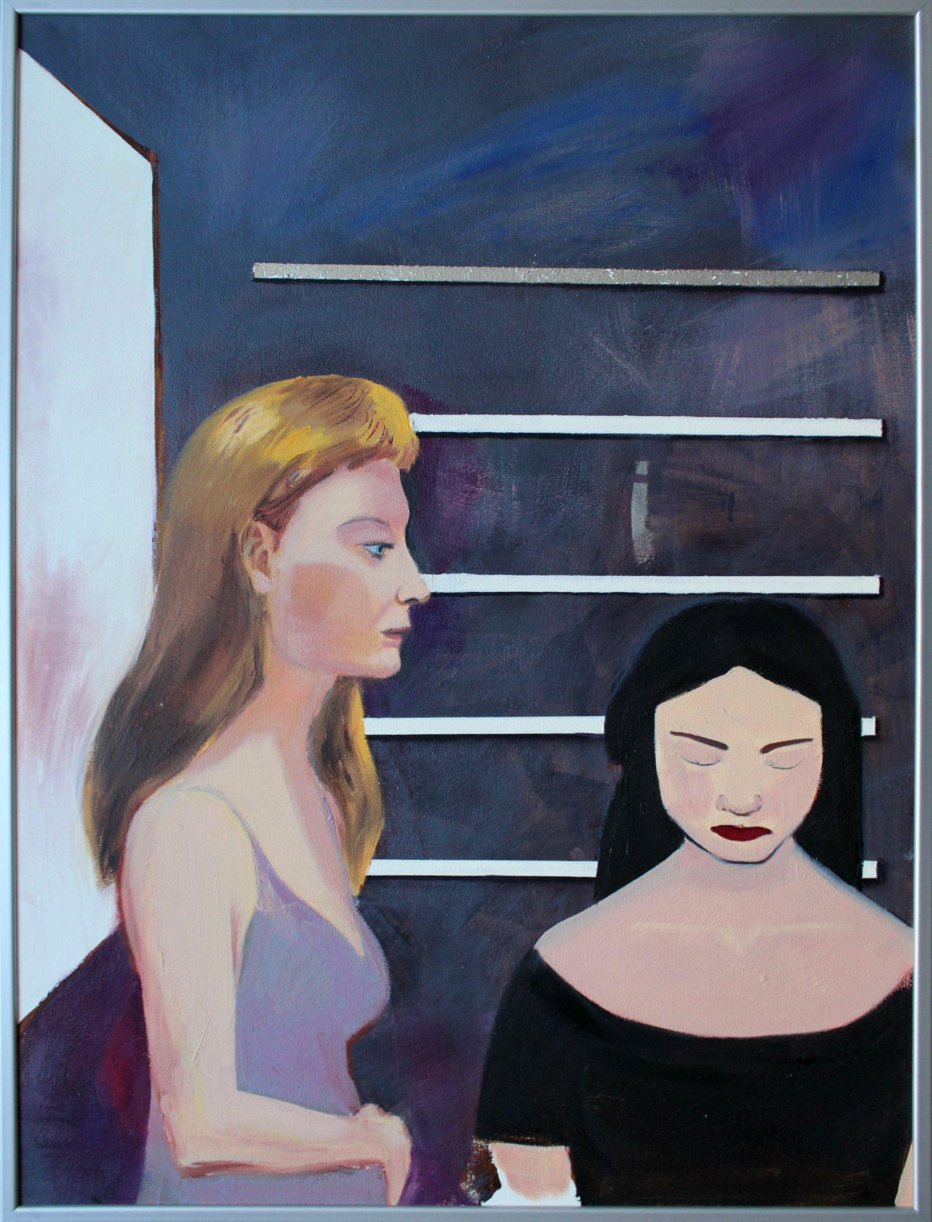 Nicht weinen, Sonnenschein, Gott tut etwas anderes. Leinwand/Öl, 80x60 cm