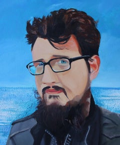 Edgars on the Shore. Tela/olio, 80x60 cm