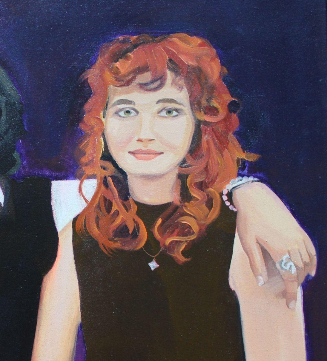 Studie Freunde. 2025, Leinwand/Öl, 60x80 cm (Zeitgenössisch), Painting, von Justine Plankaja