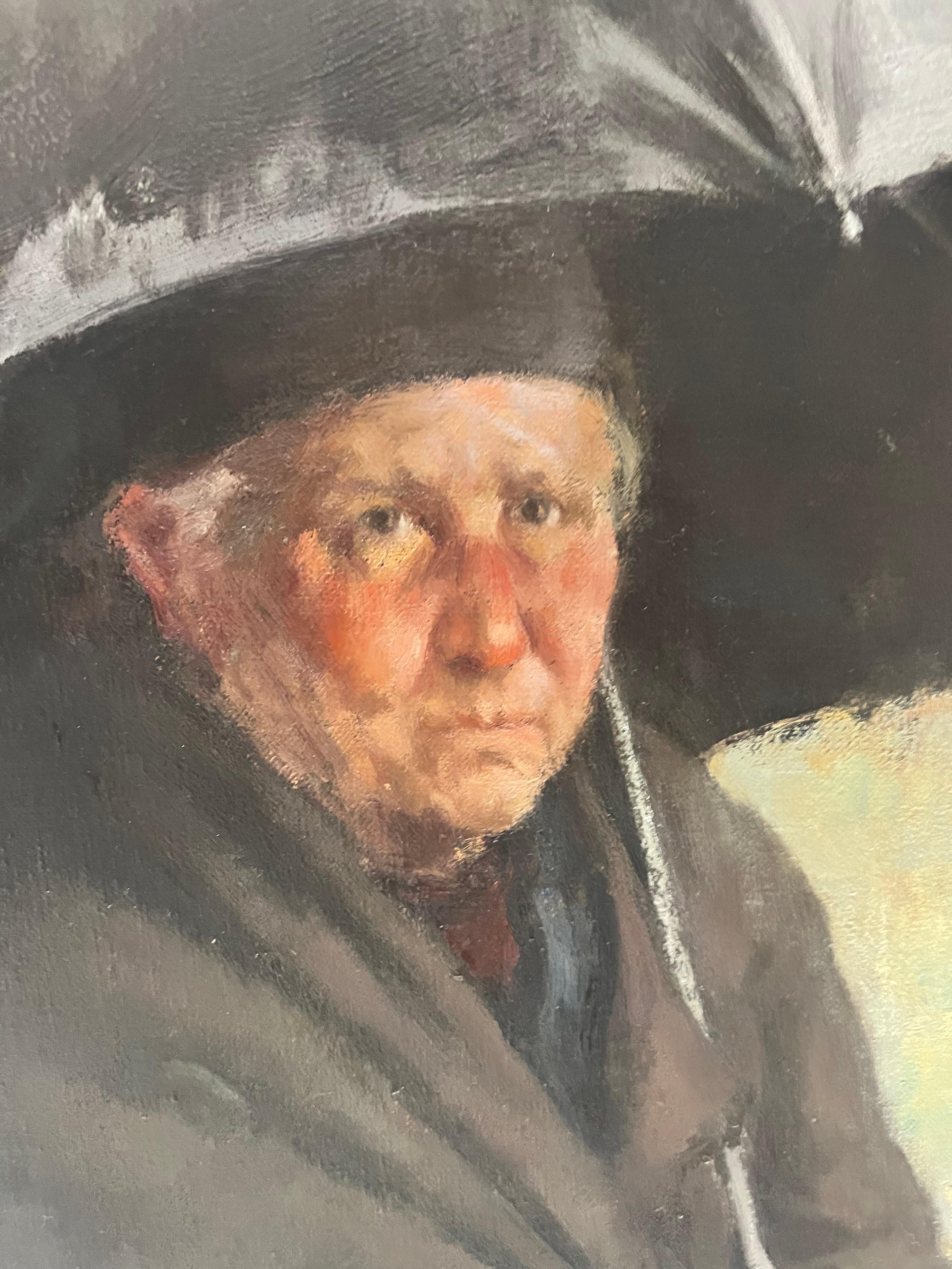 Raccolta di mele - Painting Impressionismo di Justo Revilla