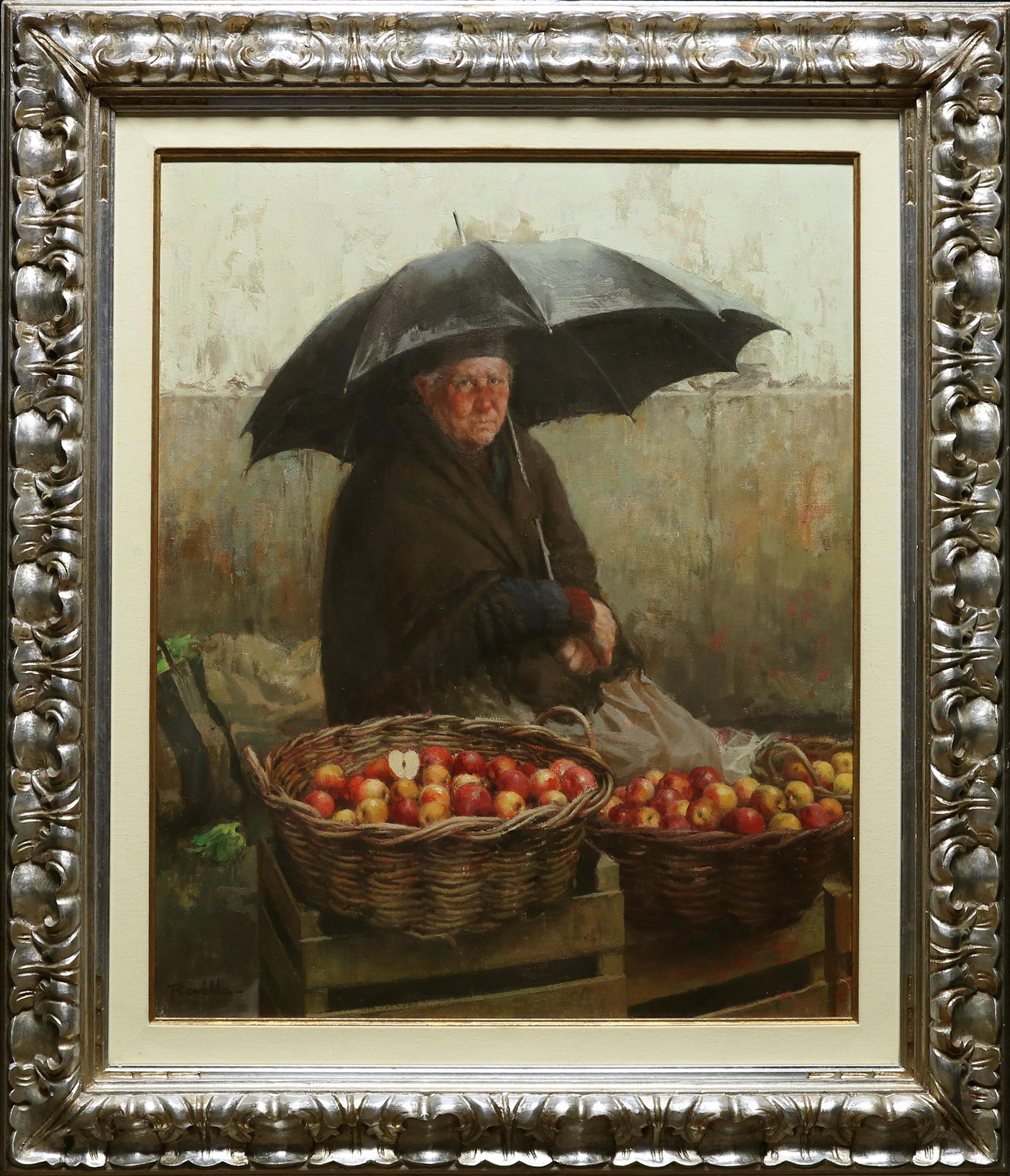 Justo Revilla Figurative Painting - Apple Harvest