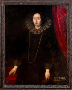 Portrait Of Caterina Giunta, Wife Of Venetian Senator Giunta, circa 1630