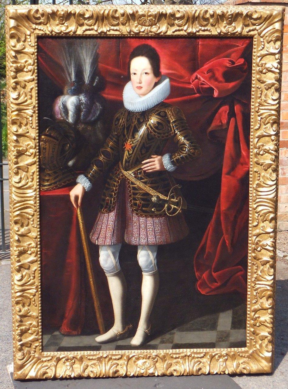 Portrait of Ferdinand II de' Medici (1610-1670), Grand Duke of Tuscany, in armou - Painting by Justus Sustermans