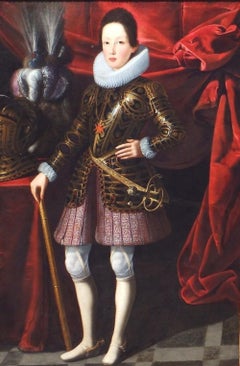 Porträt von Ferdinand II. de' Medici (1610-1670), Großherzog der Toskana, im Wappen