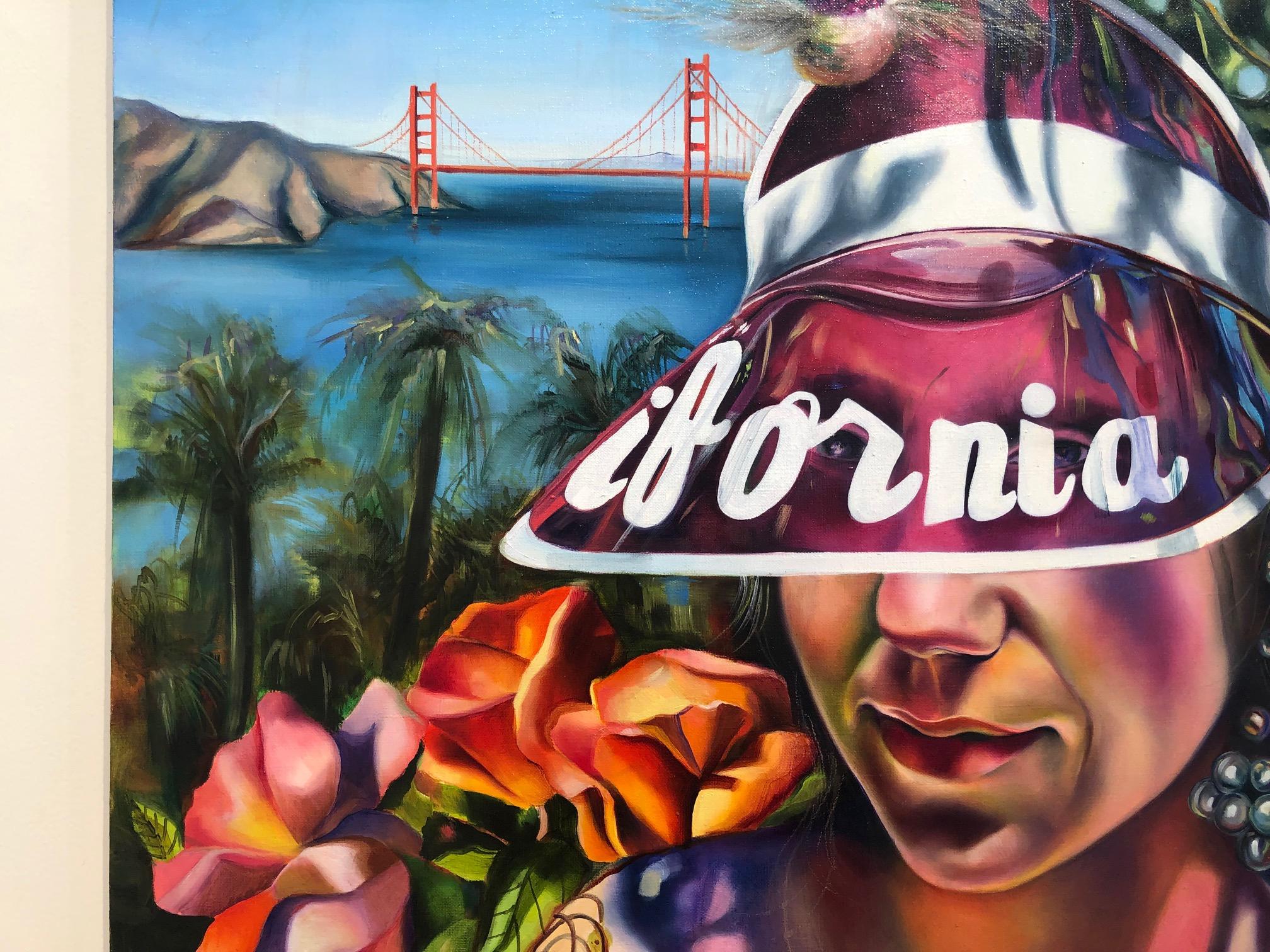 California - Painting Contemporáneo de Justyna Kisielewicz
