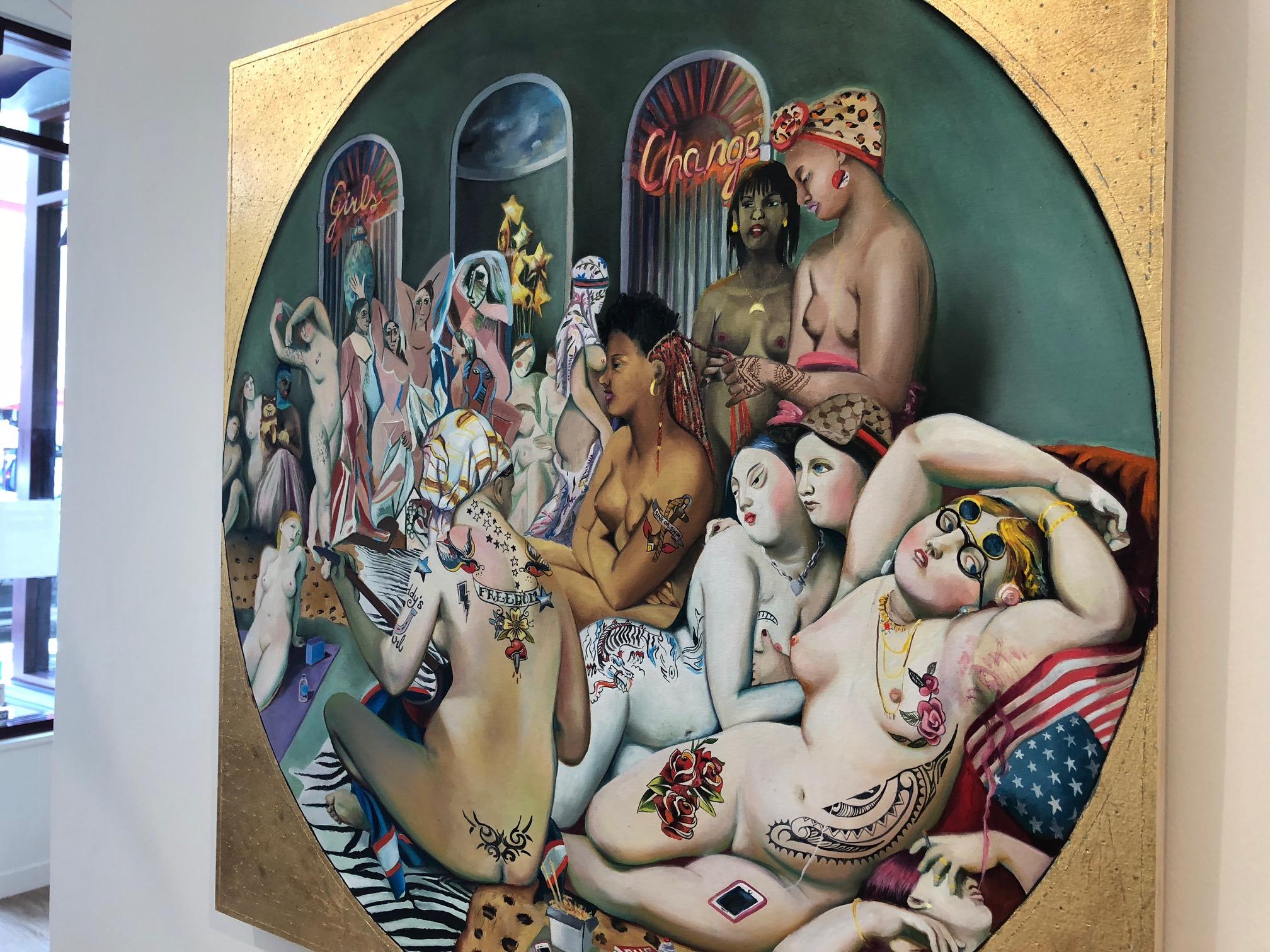 The Rascals / oil and gold leaf on panel 2