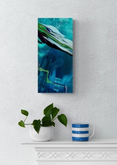 Silence Under The Waves - Expressionism, Underwater Seascape Painting, Abstract