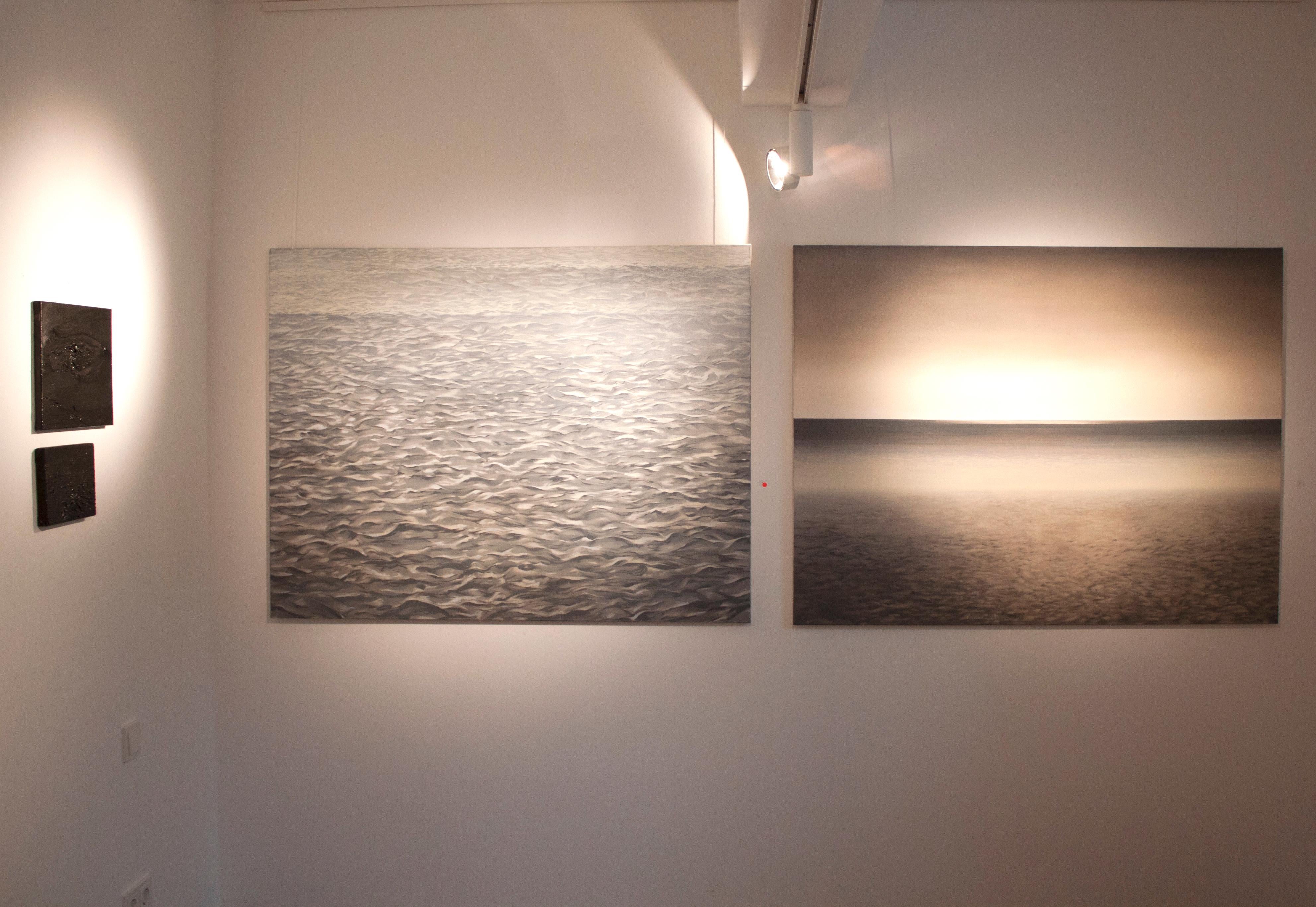 La mer, la vibration - Nature contemporaine, paysage, paysage marin, peinture à l'eau - Contemporain Painting par Justyna Smoleń