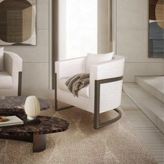 Modern Jute Botanic Silk Rug by Caffe Latte