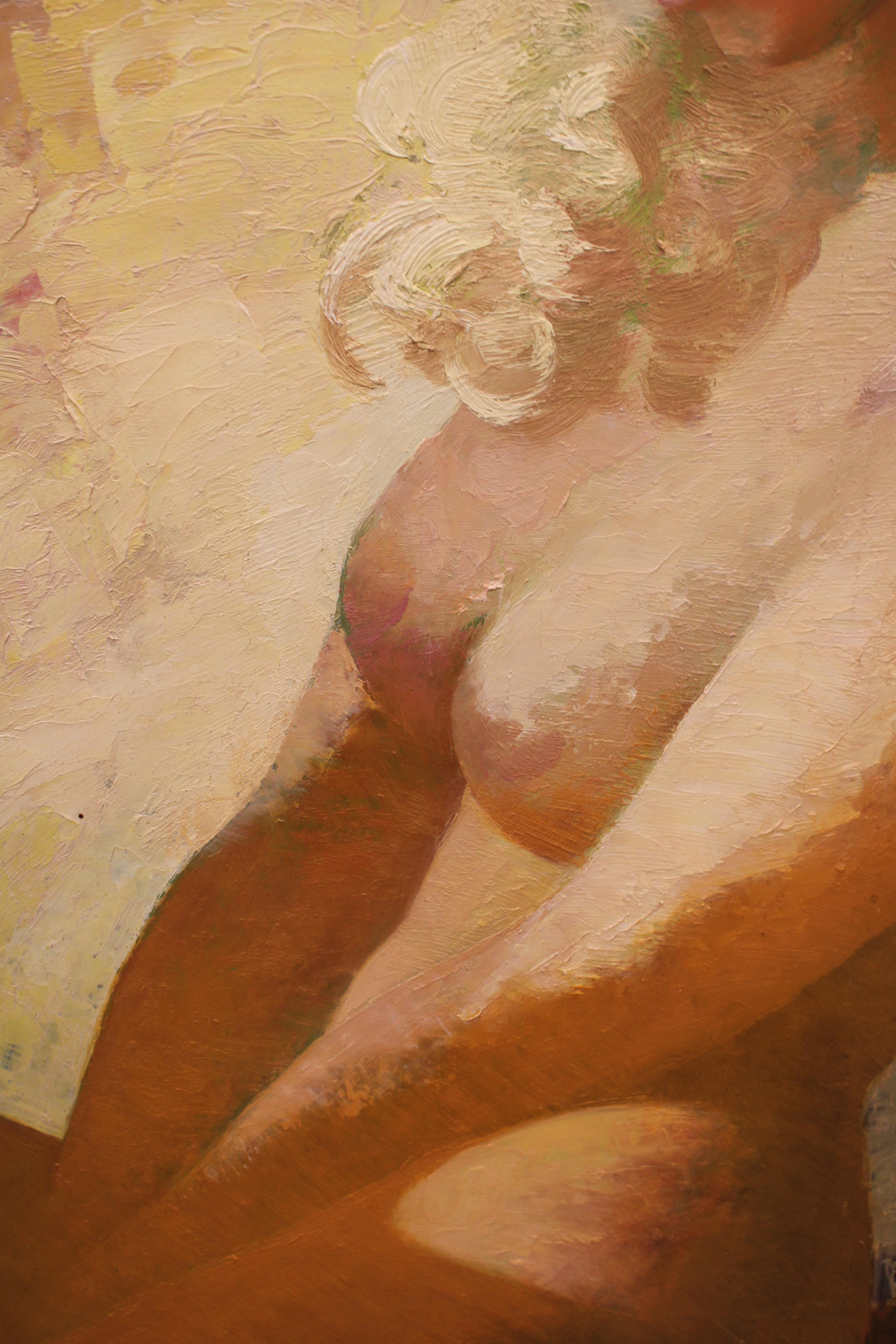 Lichtspiel (Braun), Figurative Painting, von Juta Policja