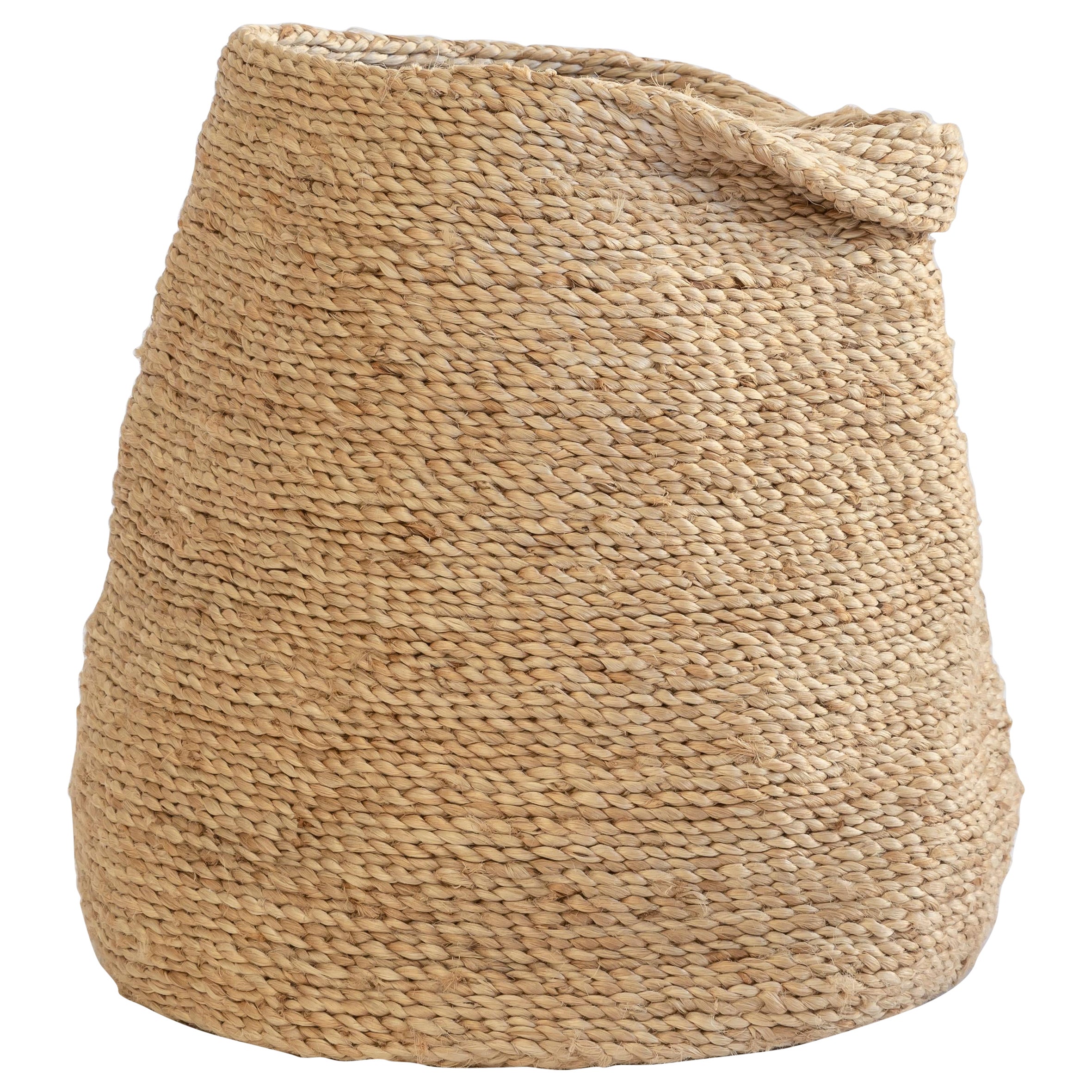 Jute-Krugkorb für getrocknete Zweige im Angebot