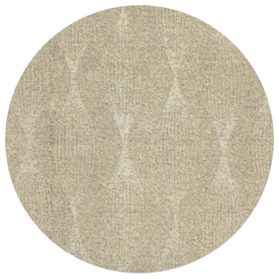Modern Essential Round Green Handmade Botanical Silk Rug For Sale at ...