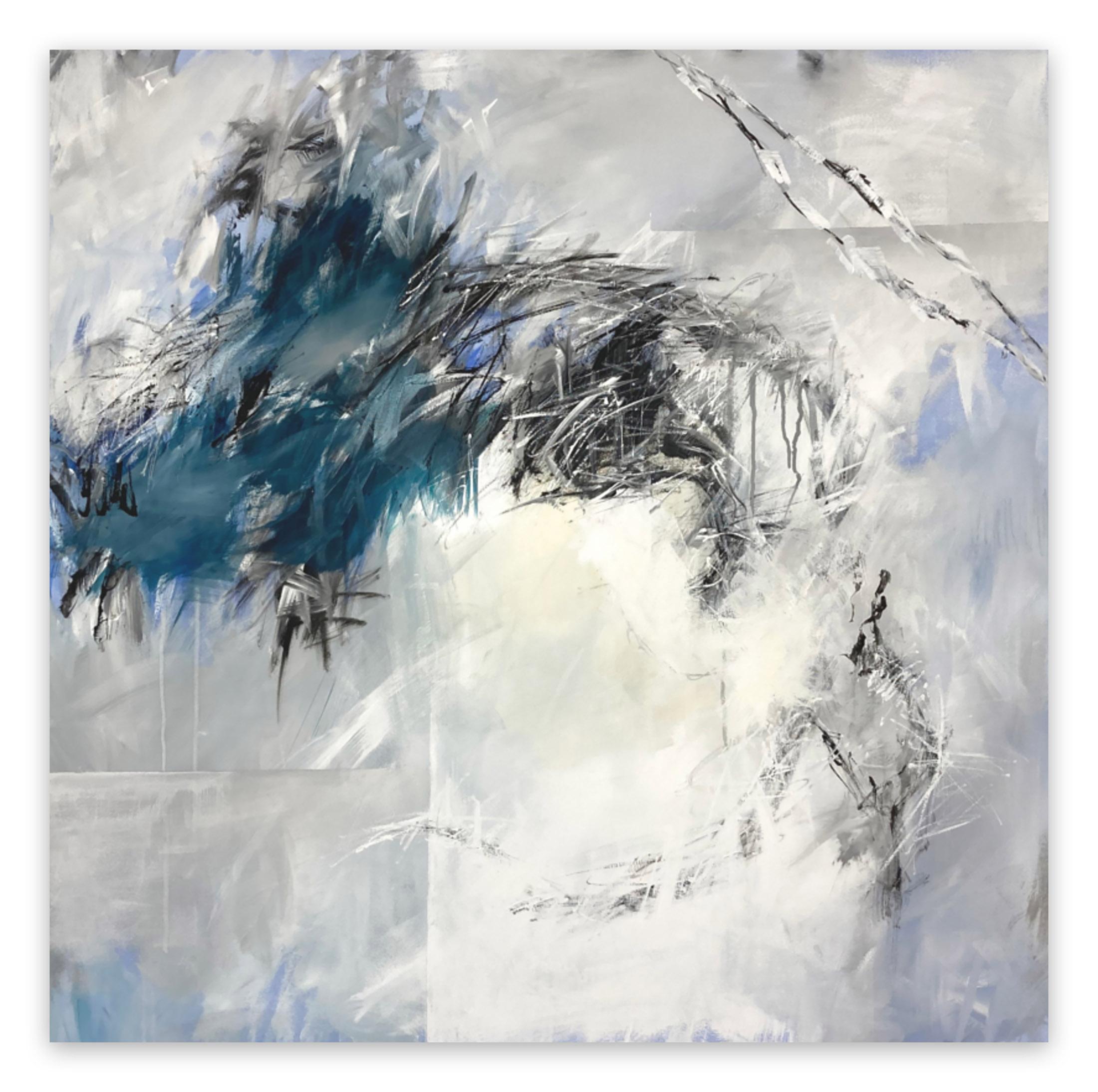 Jutta Bressem Abstract Painting - Skyfall (Don't disturb the sky)