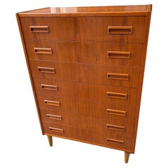Juul Andersen Teak 7 Drawer Danish Dresser