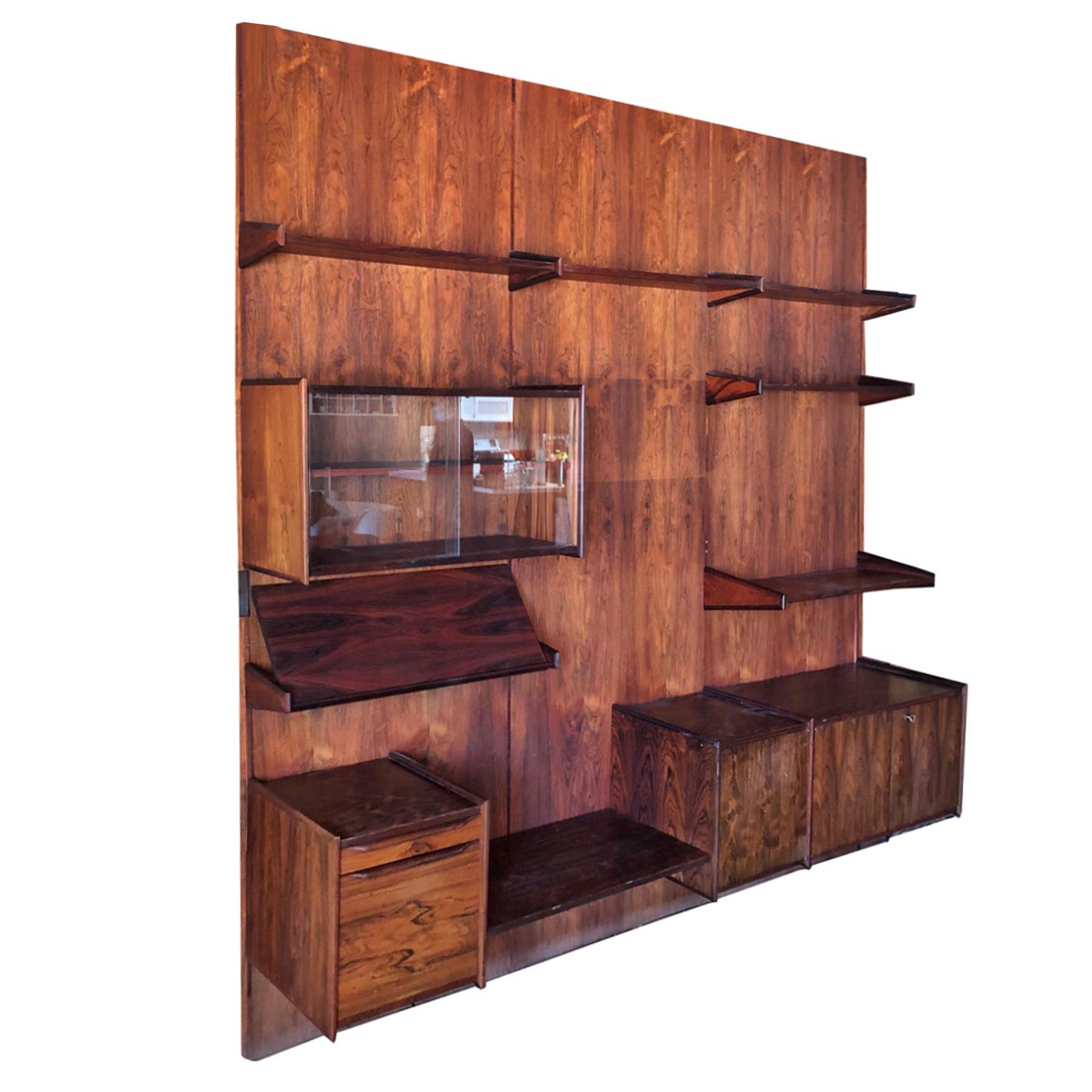 Scandinavian Modern Juul Christiansen Rosewood Wall Unit