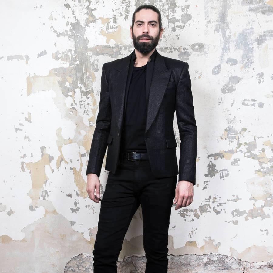 JUUN.J By Karl Lagerfeld Blazer in Black Wool and Polyamide Size 48FR 2