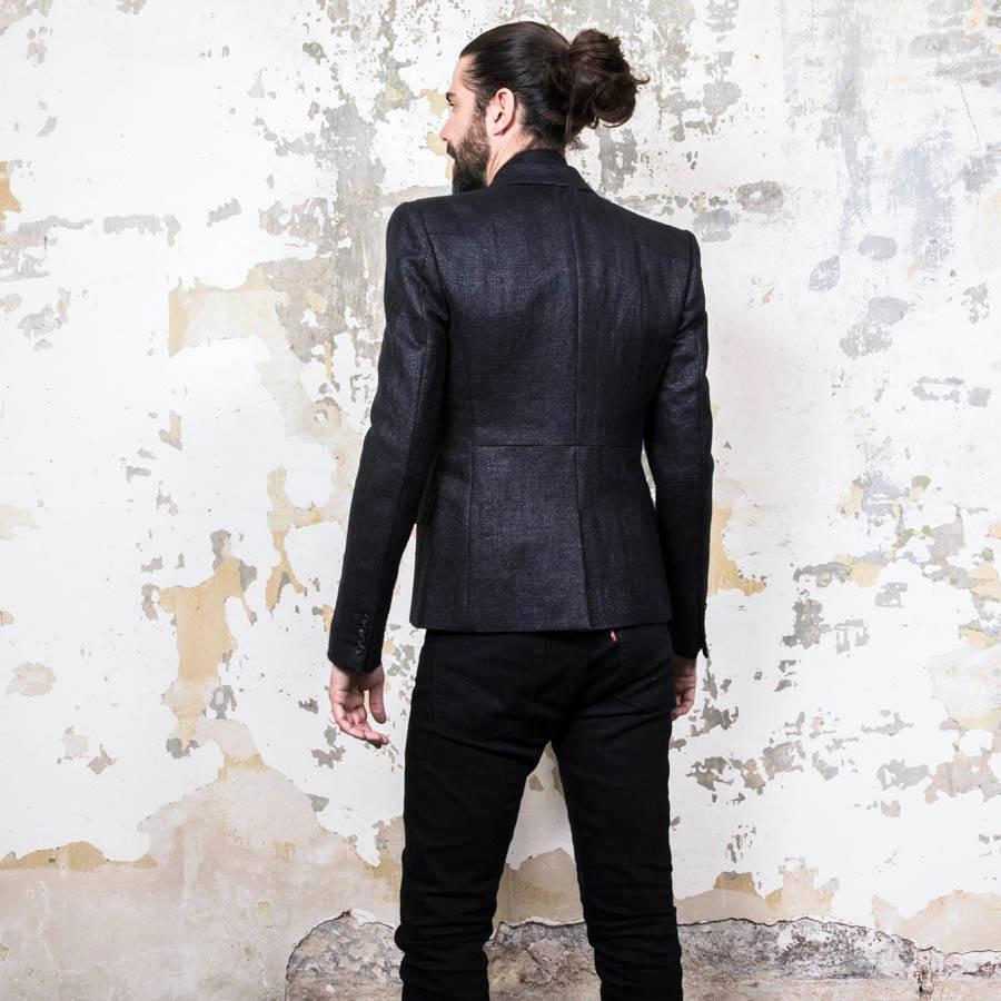 JUUN.J By Karl Lagerfeld Blazer in Black Wool and Polyamide Size 48FR 3
