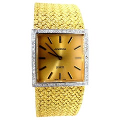 Juvenia 18 Karat Gold Diamonds Vintage Watch