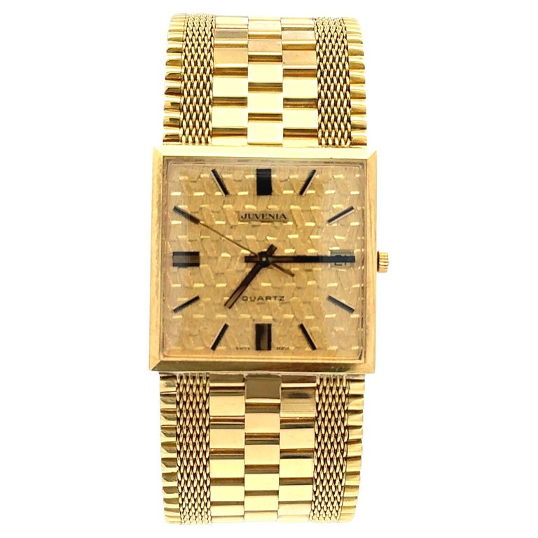 Juvenia MACHO Grams Yellow Gold Unisex Wristwatch For Sale