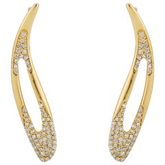 JV Insardi 18kt Canary Diamond Sculptural Earrings