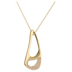 JV Insardi 18kt Canary Gold and Diamond Pendant Necklace