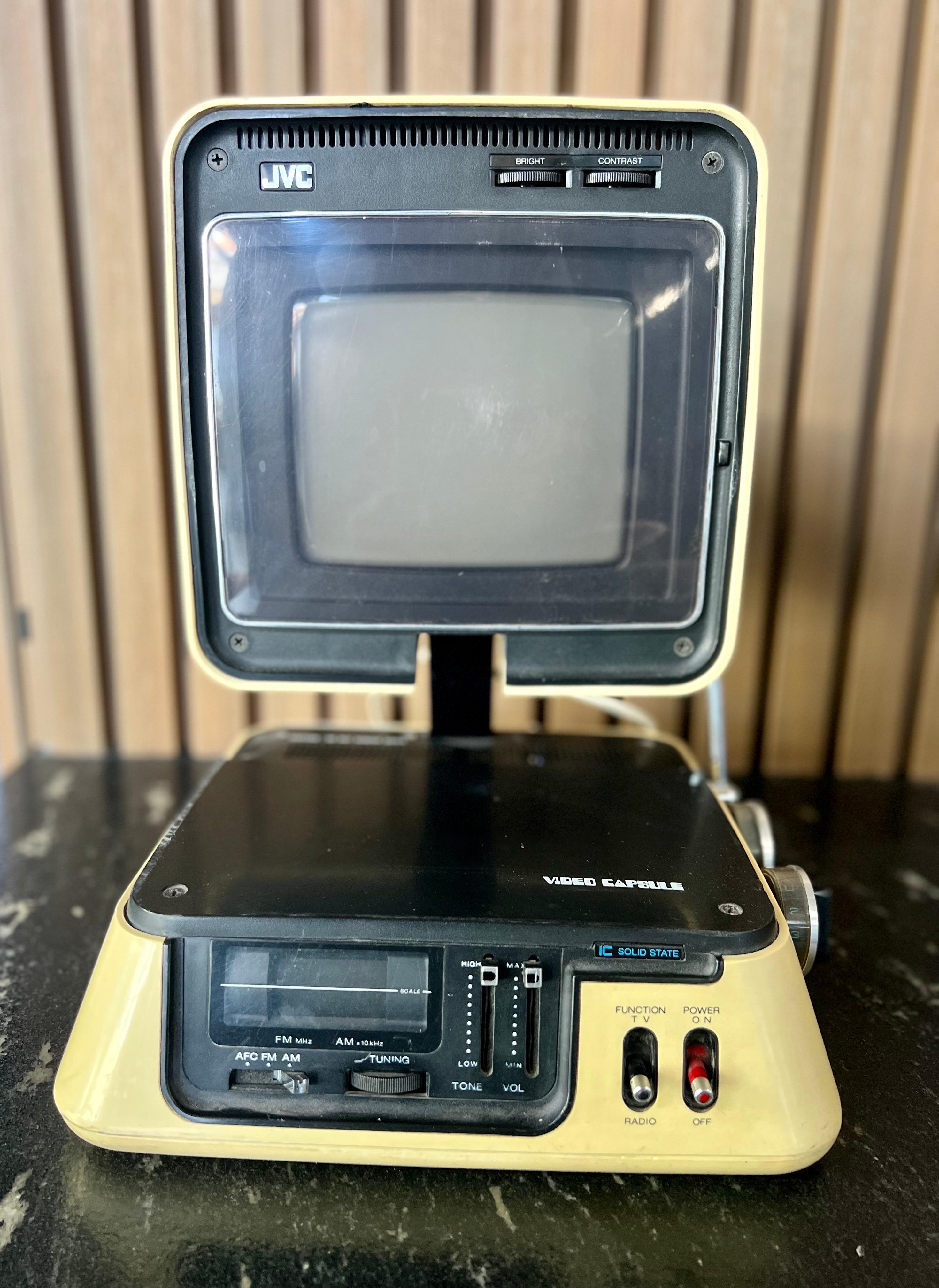 Space Age JVC Pyramid TV Television Video Capsule  For Sale