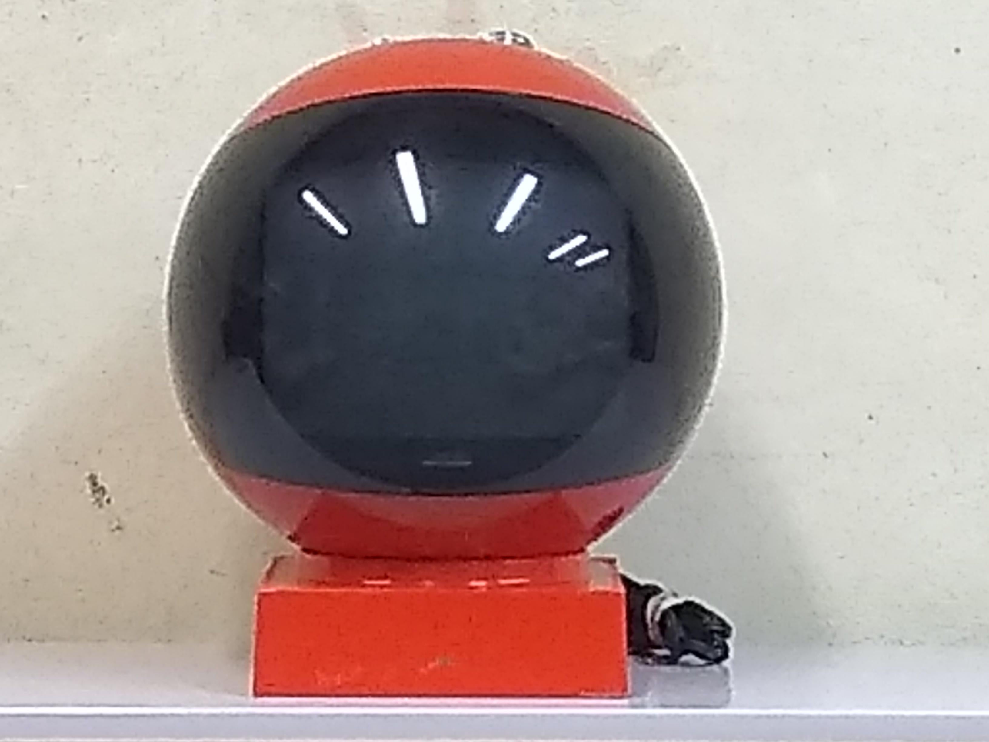 Japanese JVC Videosphere Red Space Helmet Television Black and White Portable TV 