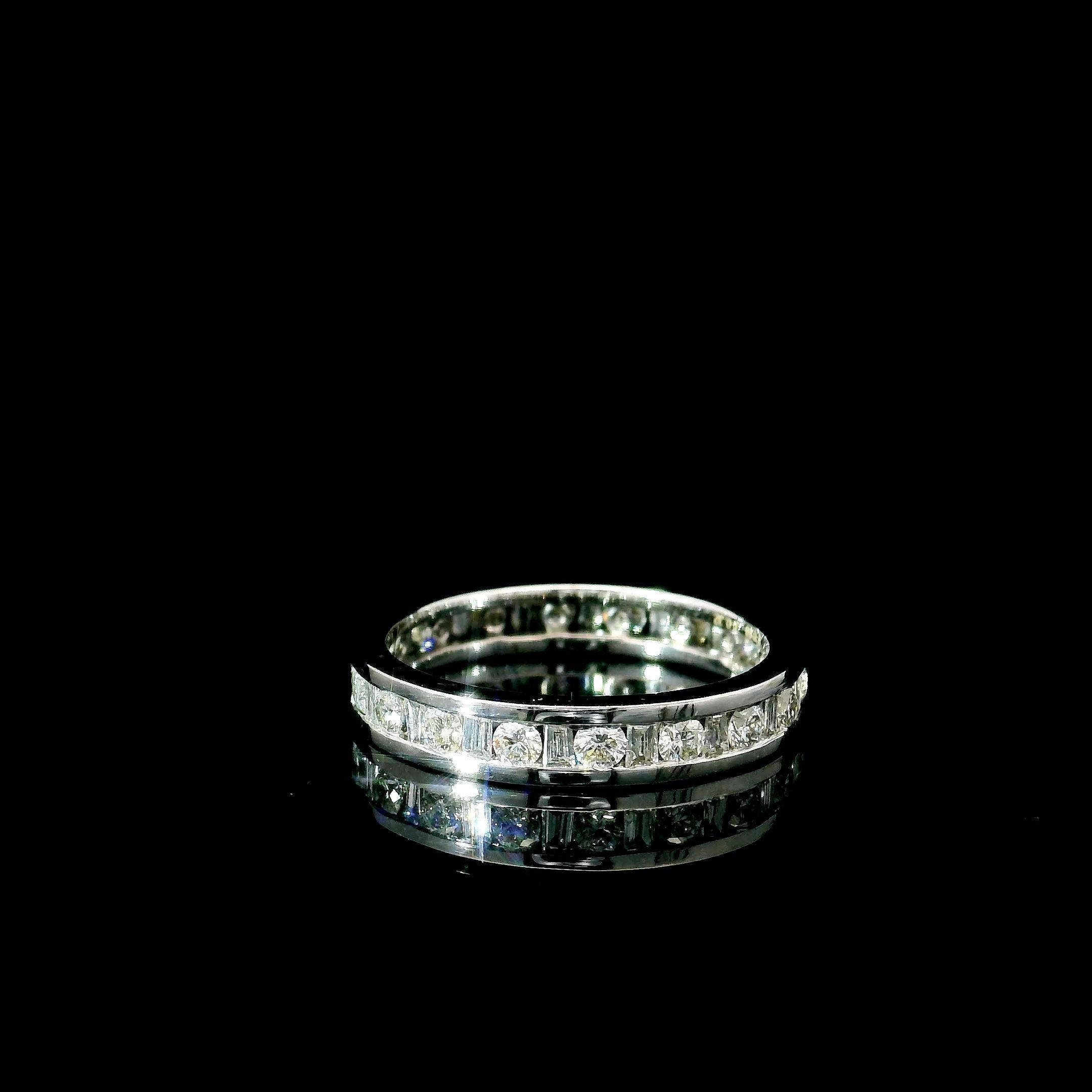 JW-7491 Full Eternity Diamond Ring In New Condition For Sale In บางรัก, TH