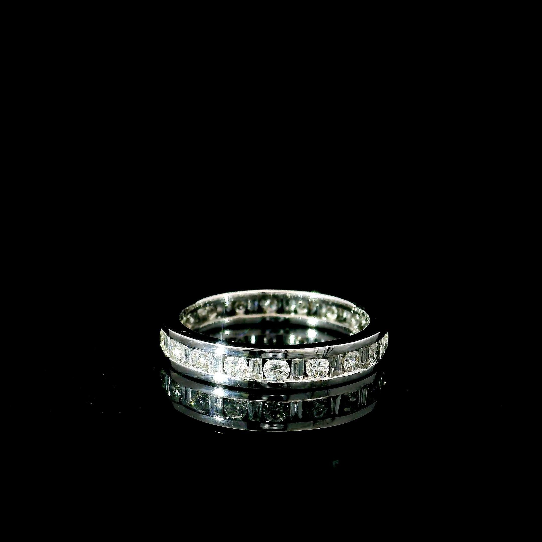 Women's or Men's JW-7491 Full Eternity Diamond Ring For Sale