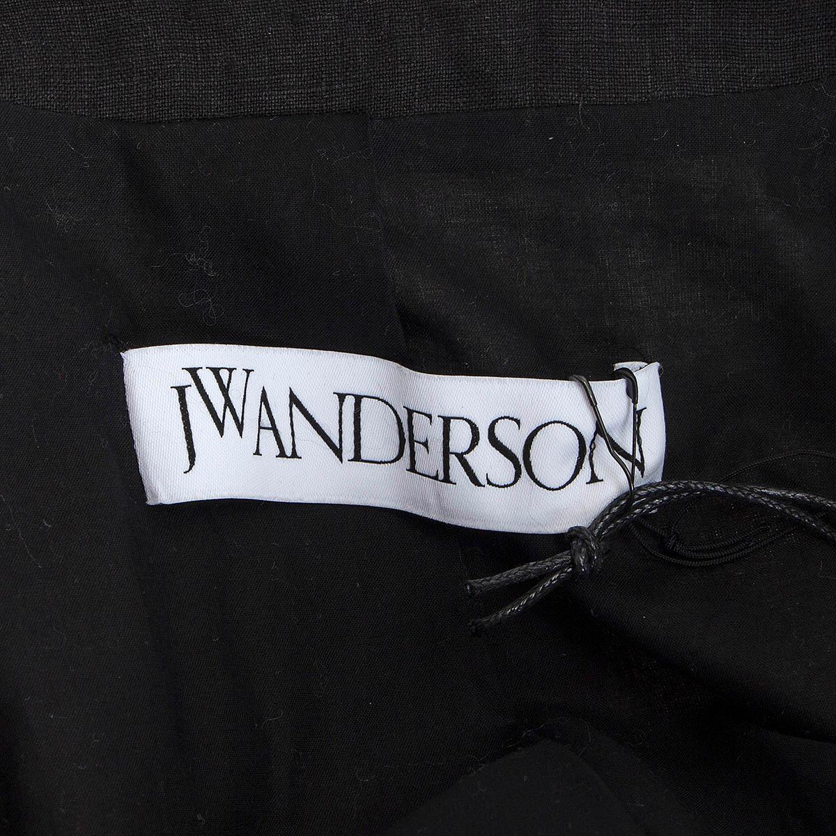 J.W. ANDERSON - Blazer en lin beige orné d'un motif cachemire, taille 34 XS en vente 2