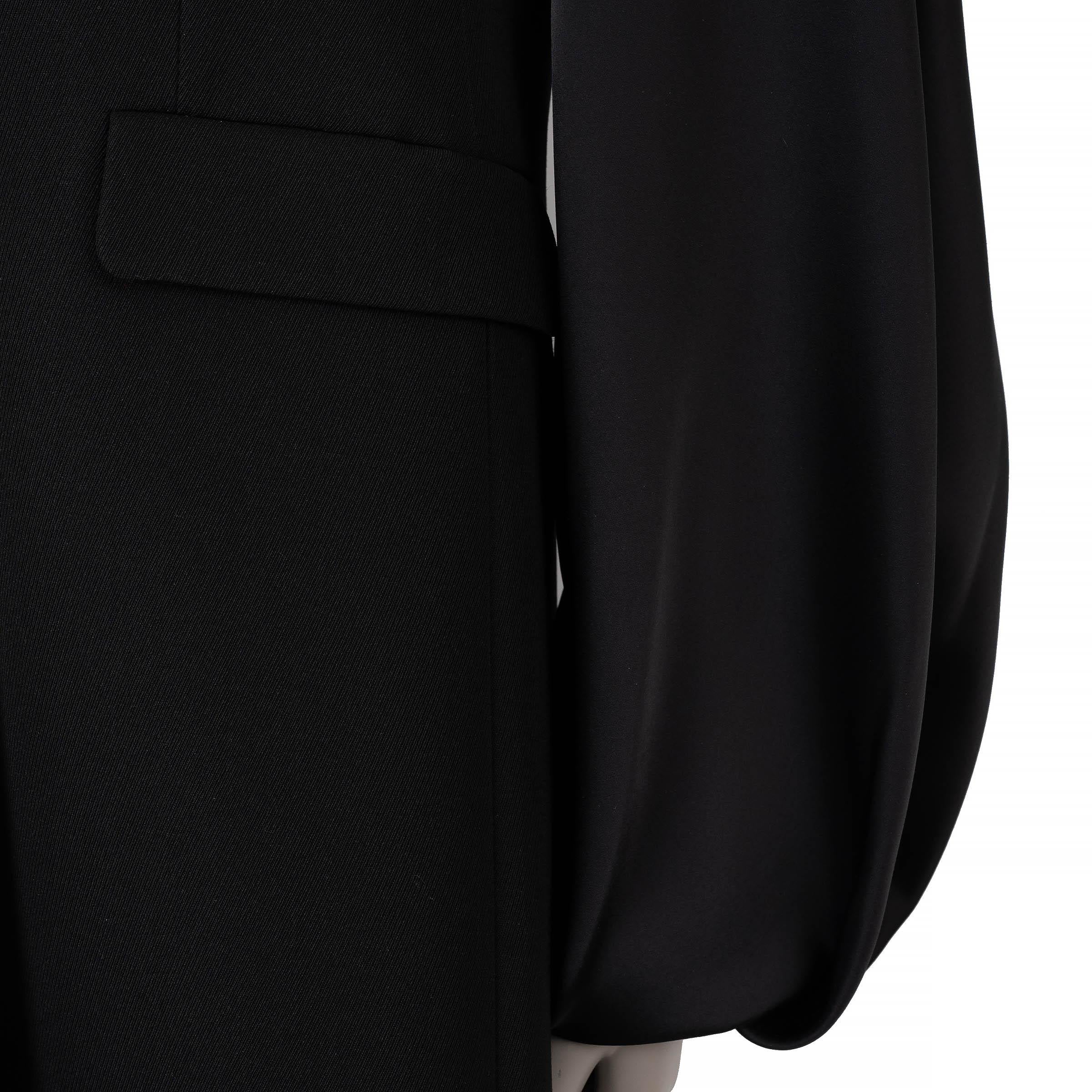 Donna J.W. Anderson nero 2024 BALLOON SLEEVE OVERSIZE Coat Jacket 8 XS in vendita