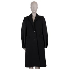 J.W. ANDERSON black 2024 BALLOON SLEEVE OVERSIZED Coat Jacket 8 XS