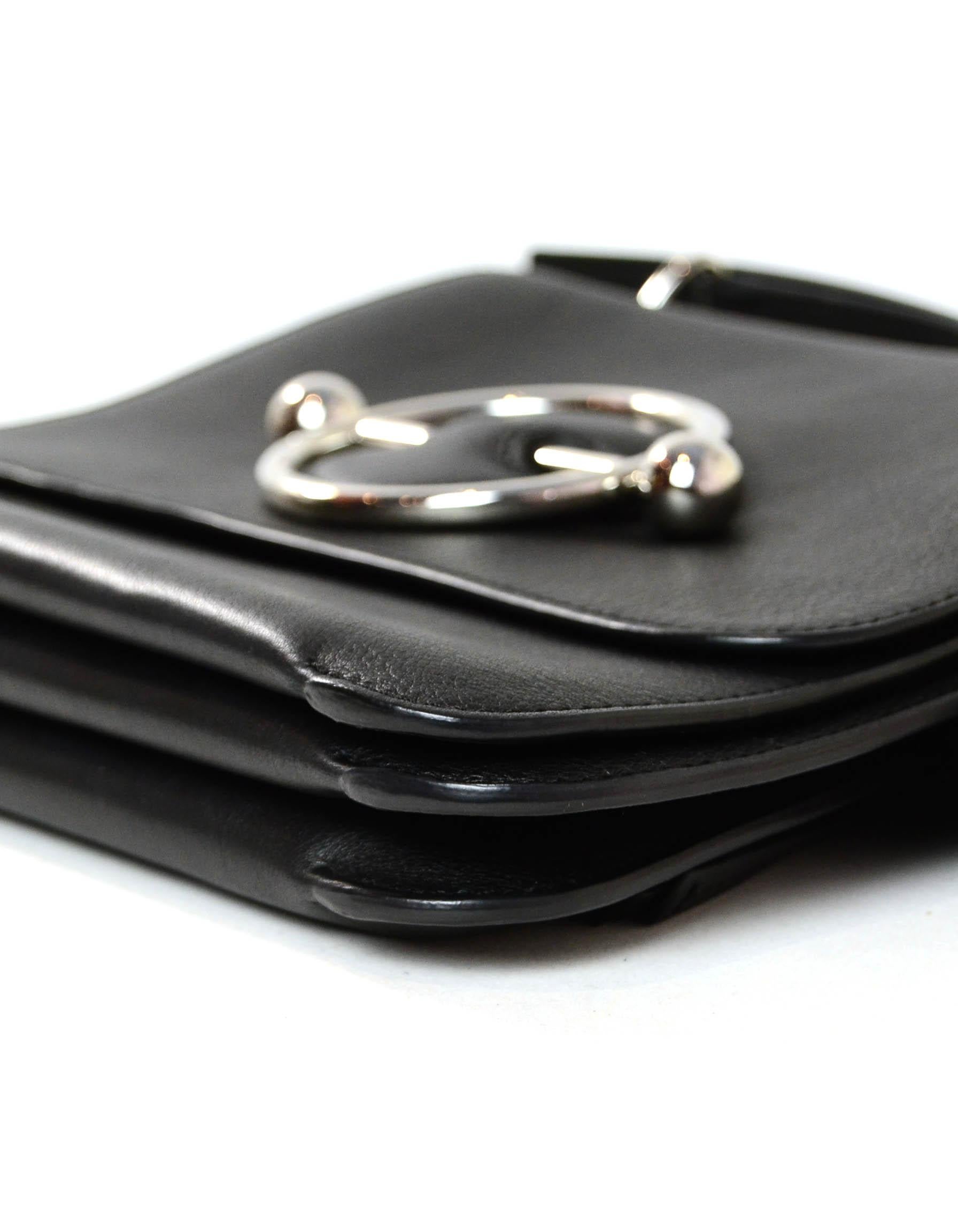 J.W. Anderson Black Leather Silver Disc Crossbody Bag rt. $1, 400 1