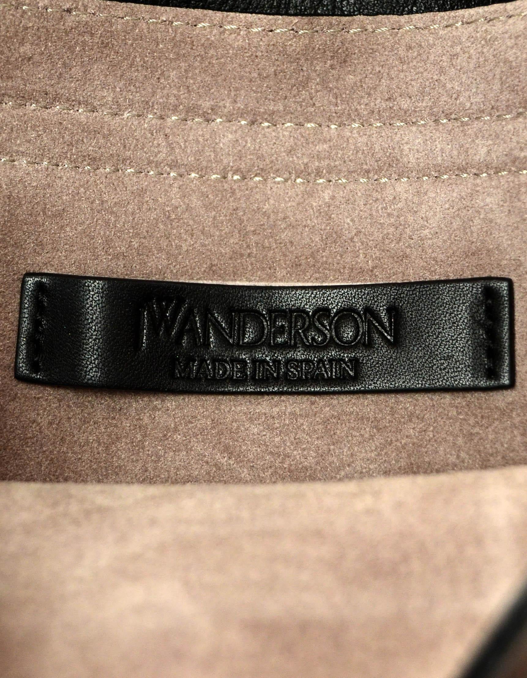 J.W. Anderson Black Leather Silver Disc Crossbody Bag rt. $1, 400 3