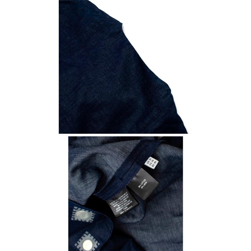 J.W. Anderson Blue Cotton & Linen blend Denim Shirt - Size US 36 For Sale 2