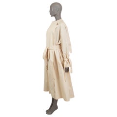 J.W. ANDERSON Cremefarbener OVERSIZED BELTED TRENCH-Mantel aus Baumwolle 8 S