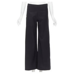 JW ANDERSON decorative double breasted gold button back wide leg trousers pants 